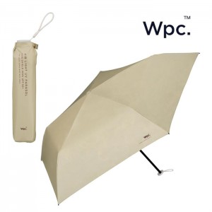 Wpc. 양산 접이식 차광 경량 솔리드 미니  베이지  골격 길이 50cm (801-16912-102)