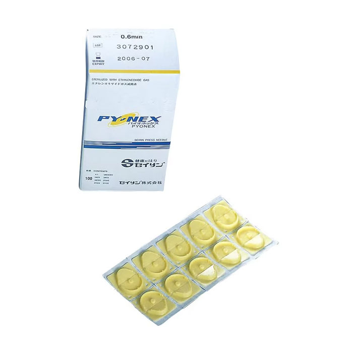 파이오넥스 옐로우 0.6×0.15mm 100매입 [원피침] - 세이린 티침 스티커침