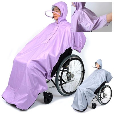 휠체어용 레인코트 RAKU레인 휠체어우비 966104 쇼우와 