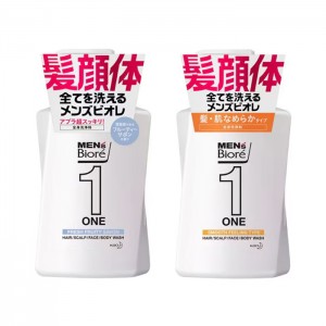맨즈 비오레 원 ONE 올인원 세정제 (남성용) 480g 머리,바디,세안 올인원