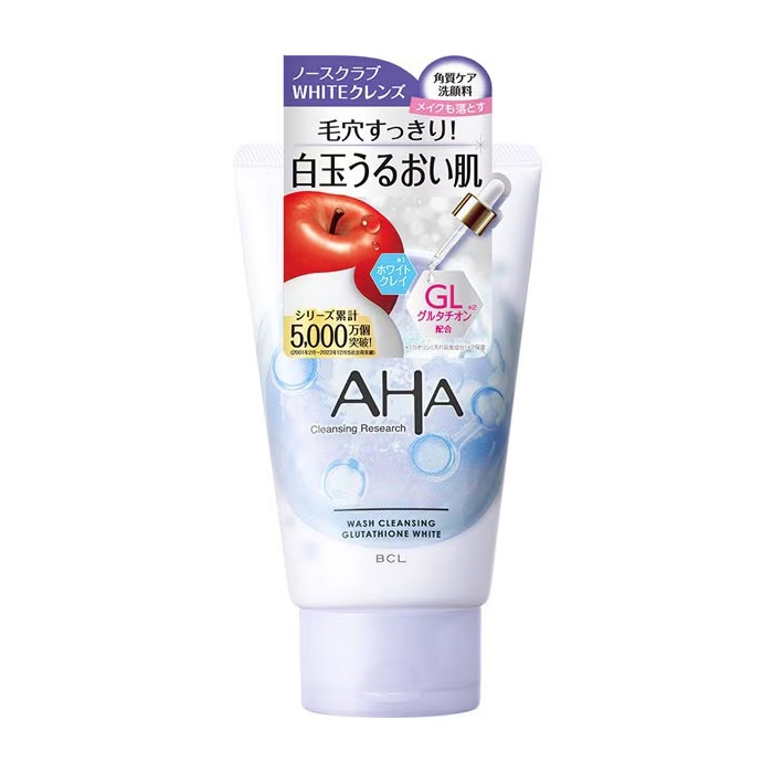 클렌징리서치 AHA 워시클렌징 클렌징폼 120g 화이트 클레이 모공케어 리무버+세안제+필링