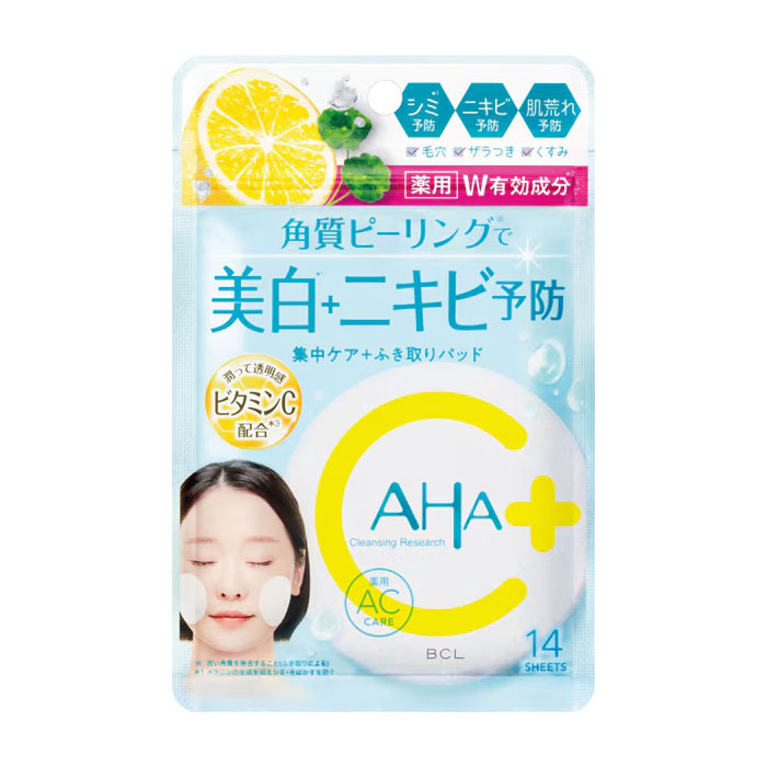 클렌징리서치 AHA AHA 클렌징 리서치 약용 필링 패드 AC 14매【의약부외품】