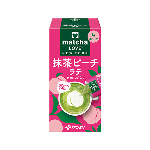 이토엔 말차 피치 라떼 스틱 18g×4개입 [분말 티]