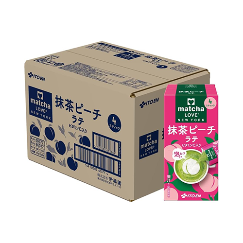 이토엔 말차 피치 라떼 스틱 18g×4개입× 8개 박스 [분말 티]