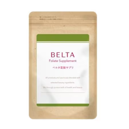 【일본 정품】 BELTA 베르타 엽산 서플리먼트 60정 (15일분)  산부인과 전문의도 추천하는 프리미엄 엽산 영양제