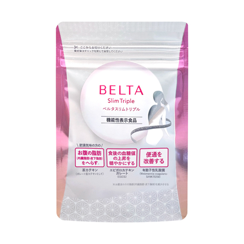 【일본 정품】BELTA 베르타 슬림 트리플 60정 30일분 다이어트 하루 4알로 복부 지방을 감량! 베르타 슬림 트리플