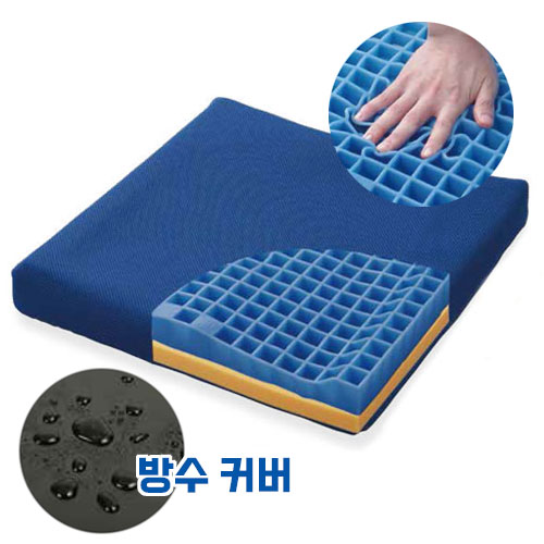 PITA 피타 시트쿠션【55】　방수커버 블랙 PTD55  휠체어방석  체압분산방석 욕창방지 976030 fundina 일본제
