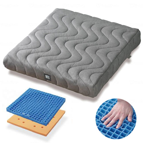 PITA 피타 시트쿠션W【55】 나노섬유 커버 PTW55 휠체어방석 체압분산방석 욕창방지 976045 fundina 일본제