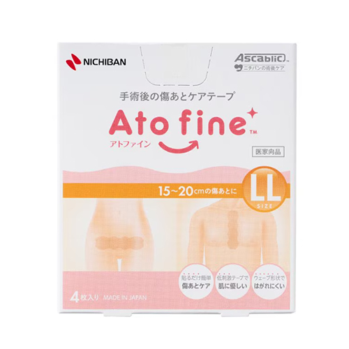 Ato fine (아토파인) ATFL 니치반 아토파인 흉터 케어 테이프 LL사이즈 60mm×214mm 4매입 ATFLL