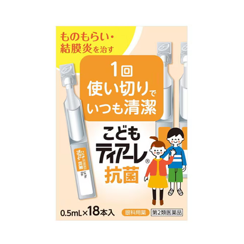 오프테크스 어린이 티아레 항균 안약 0.5mL×18개입 [제2류 의약품 / 1회용 점안액]