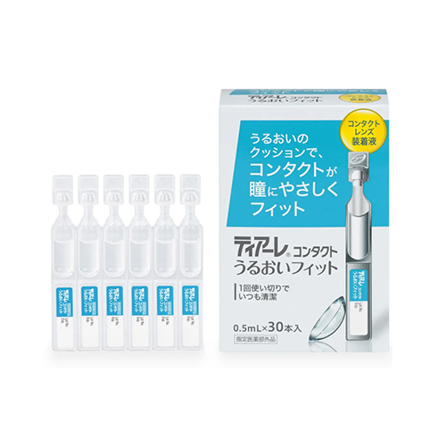 오프테크스 티아레 콘택트 우루오이 핏 0.5mL × 30개입 1회용 콘택트렌즈 장착액/렌즈 착용전 사용 [지정 의약외품]
