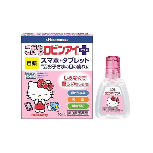 히사미츠제약 Hisamitsu 코도모 로빈아이 플러스 키티 10mL  어린이용 안약 [제3류 의약품 안약]