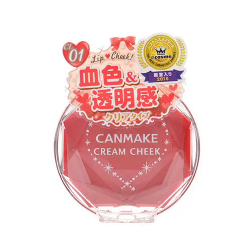 캔메이크 크림치크 CL01 클리어 레드 하트 CANMAKE