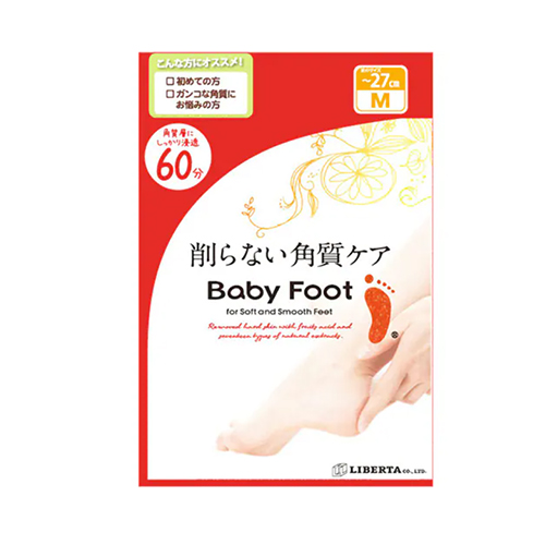 베이비풋 Baby Foot 60분이면 OK! 간편한 발 각질 케어  / M 사이즈 (27cm까지)
