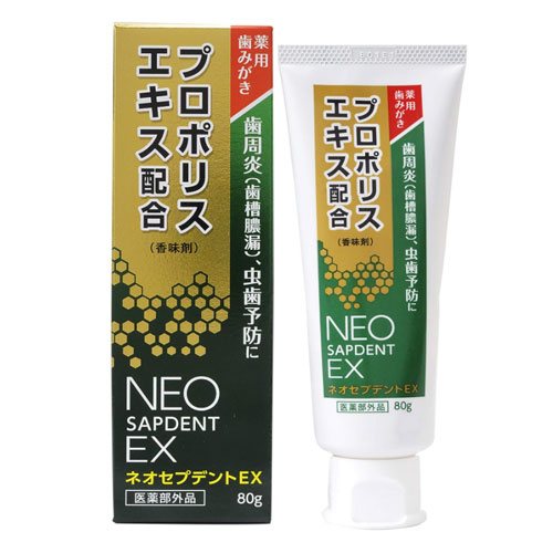 모리카와 건강당 프로폴리스 네오샙덴트EX 80g 약용치약