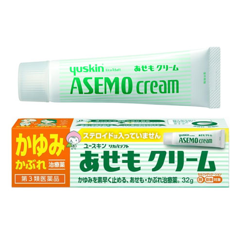 유스킨 리카A소프트 아세모 크림 32g 【제3류의약품】땀띠 기려움 피부염 스테로이드 무첨가