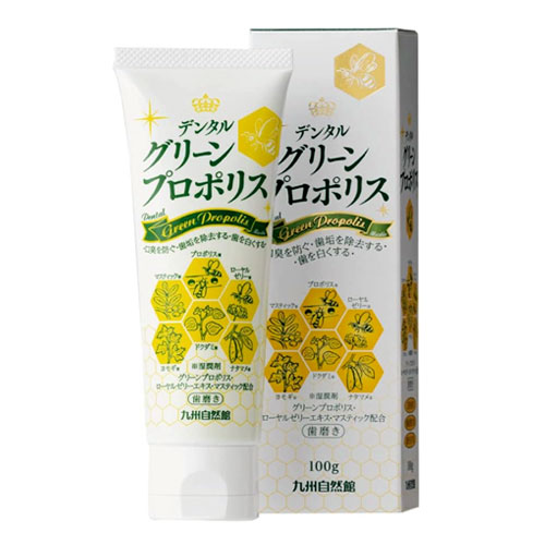 덴탈 그린 프로폴리스 약용 치약 100g 일본산 규슈 자연관