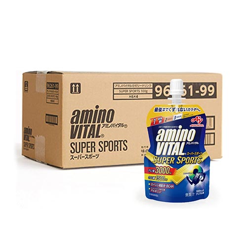 아지노모토 아미노바이탈 젤리 드링크 슈퍼스포츠 SUPERSPORTS (애플맛) 100g × 24개 (1박스 단위 판매) 영양 보충 젤리