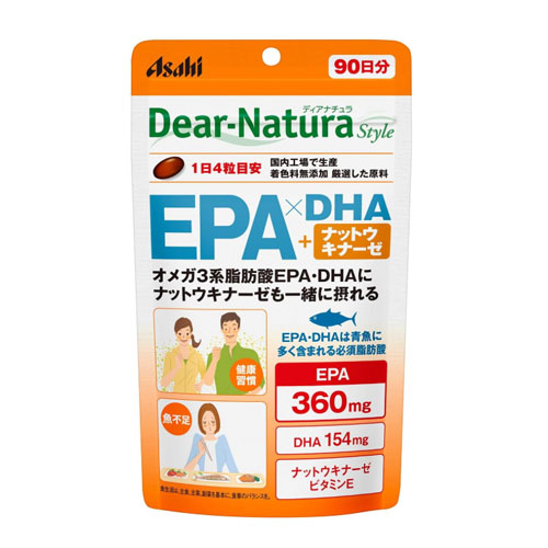 디어내츄라 스타일 EPA×DHA+낫토키나아제 360정입(90일분) DearNatura Style 
