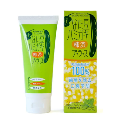 나타마메 치약 감잎 플러스 150g 100% 천연 유래 성분 천연 페퍼민트 향 BRAIN COSMOS