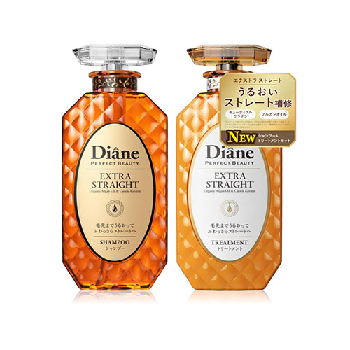 다이안 엑스트라 스트레이트 샴푸 & 트리트먼트 세트 450ml×2 (플로럴&베리향)