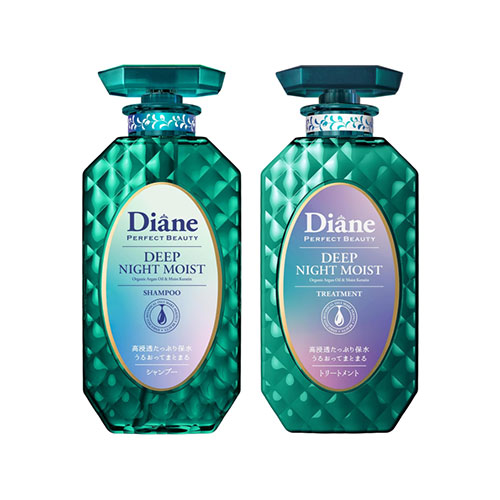 다이안 나이트 모이스트 샴푸 & 트리트먼트 세트 450ml x 2 [2025년 신상 / 밤 전용 보습케어] (달콤한 문라이트 베리 향)