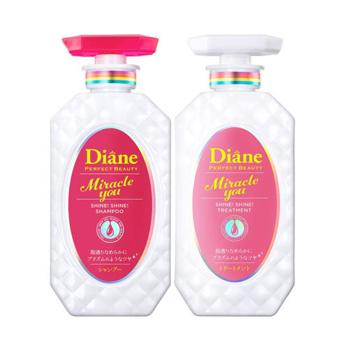 다이안 미라클 유 샤인! 샤인! 샴푸&트리트먼트 세트 450ml×2 (샤이니 베리향)