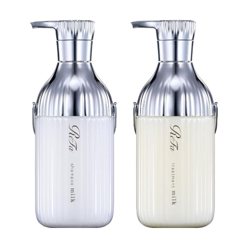 ReFa 리파 밀크 프로틴 샴푸 & 트리트먼트 세트 각 500mL  화이트 플로럴 머스크