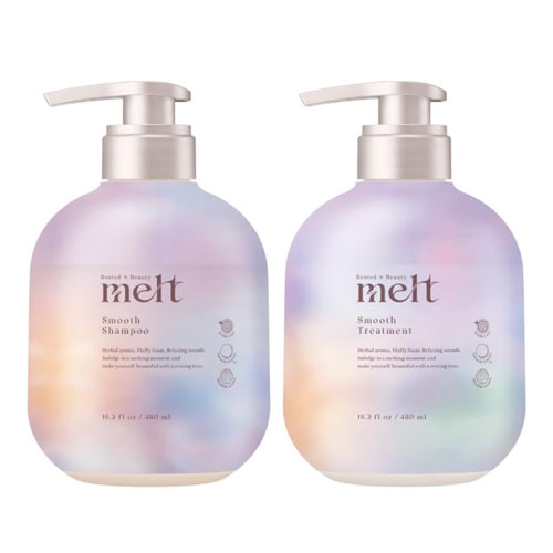 멜트(melt) 스무스 샴푸&트리트먼트 세트 각 480mL 피오니 & 무화과 향기