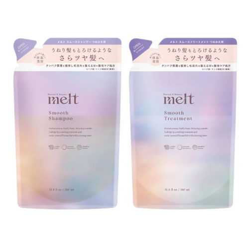 멜트(melt) 스무 샴푸&트리트먼트 리필세트 각 380mL 피오니 & 무화과 향기