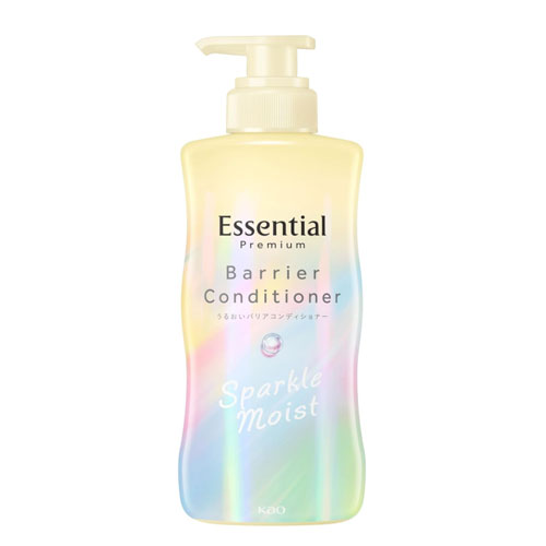 에센셜 프리미엄 촉촉 보습 배리어 컨디셔너 스파클 모이스트 펌프형 430mL 화이트피치&머스크 향