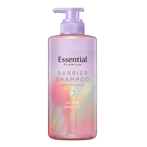 에센셜 프리미엄 촉촉 보습 배리어 샴푸 글로우&모이스트 펌프형 450mL 가드니아&자스민향