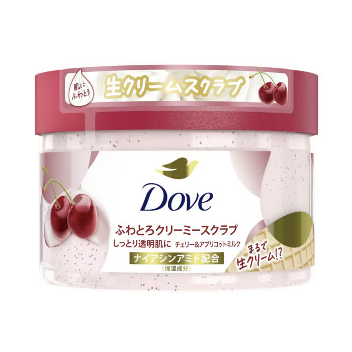 도브 DOVE  크리미 스크럽 체리 & 살구 밀크 298g