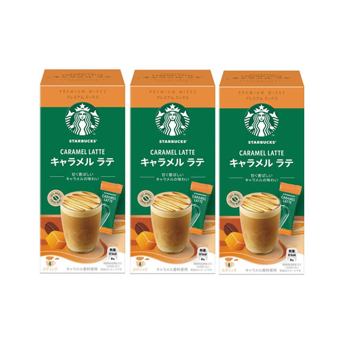 스타벅스 프리미엄 카라멜라떼 스틱커피 4개X3박스