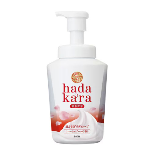 하다카라 바디소프 거품타입 후레쉬후로랄향 550ml 본품 라이온 hadakara