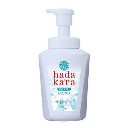 하다카라 바디소프 거품타입 쿨타입 쿨아쿠아민트향 550ml 본품 라이온 hadakara