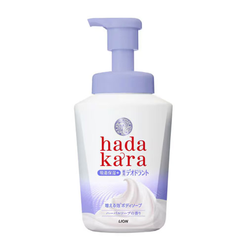 하다카라 바디소프 거품타입 데오드란트 바디솝 폼 타입 허벌 솝 향 550ml 본품 라이온 hadakara