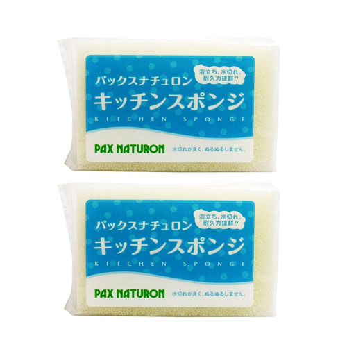 팩스 내츄론 PAX NATURON 주방 수세미 스폰지 내츄럴 2개세트