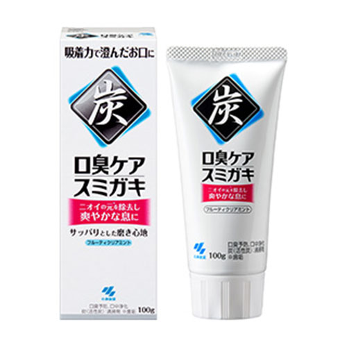 스미가키 구취예방 숯치약 플루티 클리어민트 100g 고바야시제약