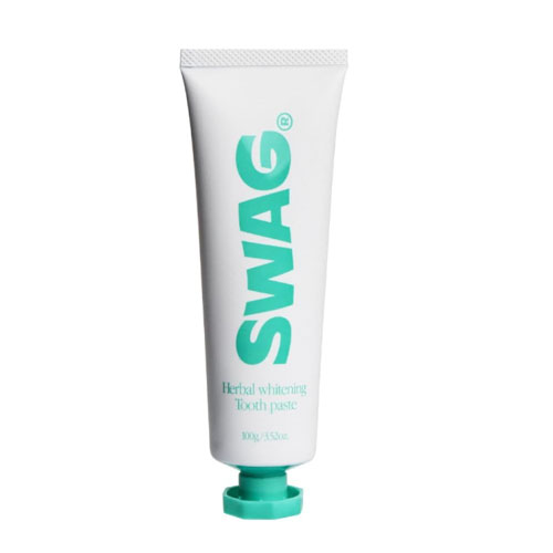 스웨그 화이트닝 치약 100g 슈퍼민트 자이리톨 구취케어 Herbal whitening 