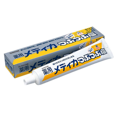 선스타 약용 메디카 츠부츠부 시오 치약 170g 입자 소금 치약 SUNSTAR