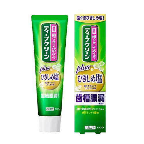 딥클린 약용 잇몸 조임 소금 치약 100g 녹차 민트 향