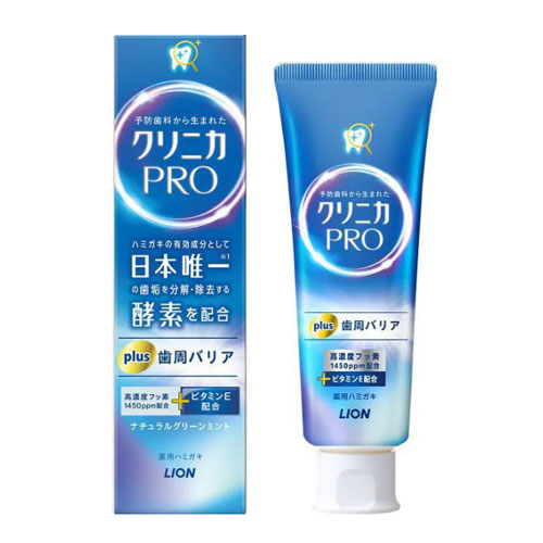 클리니카 프로 치주 배리어 치 (내추럴 그린 민트) 95g  라이온
