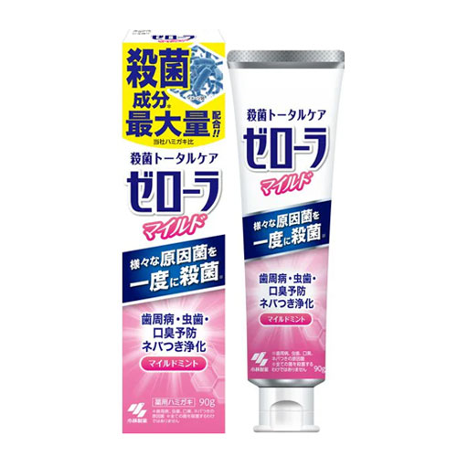 제로라 살균 토탈 케어 마일드 민트 약용 치약 90g   