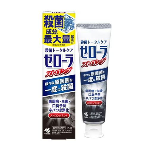 제로라 살균 토탈 케어 스트롱 민트 약용 치약 90g   