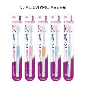 슈미텍트 부드러운 극세 실키 칫솔모 지각과민 케어 얇은 컴팩트 부드러운모 5개세트 GS1