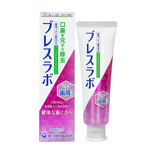 브레스라보 멀티케어 + 치주케어 (크리스탈 클리어민트) 90g 다이이치산교