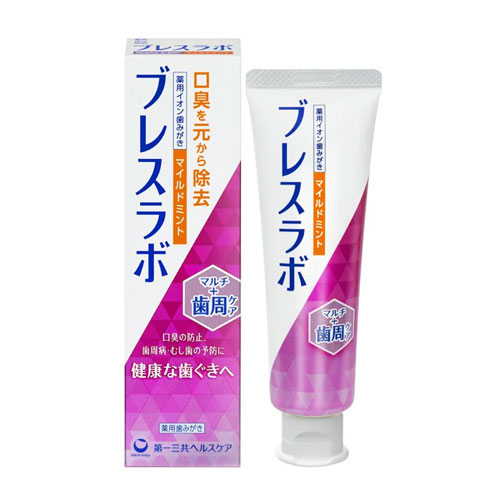 브레스라보 멀티케어 + 치주케어 (마일드 민트) 90g 다이이치산교
