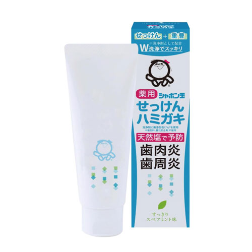 샤본다마(비눗방울) 약용 비누 치약 상쾌 스페아 민트 80g