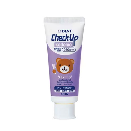 체크업 어린이 (그레이프) 950ppm 60g 어린이 치약 라이온 LION